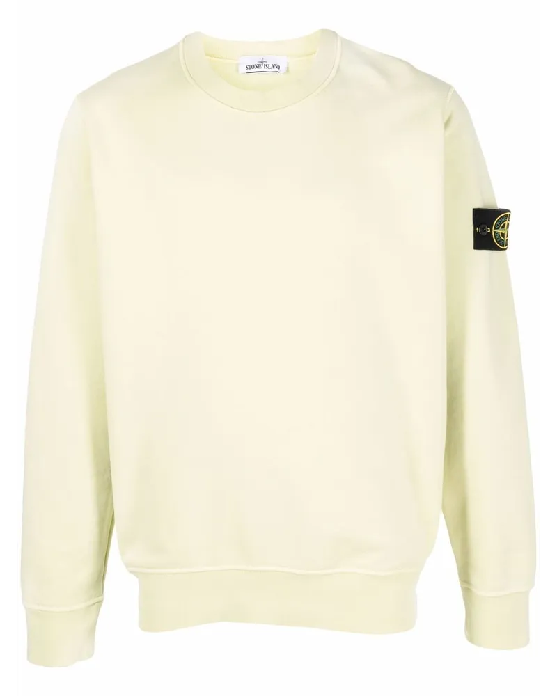 Stone Island Sweatshirt mit Kompass-Patch - Gelb Gelb