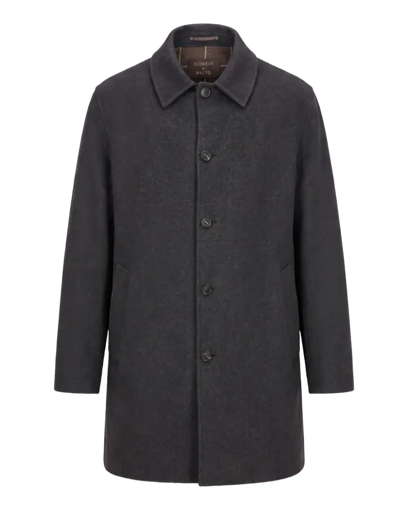 Slowear single-breasted coat - Grau Grau