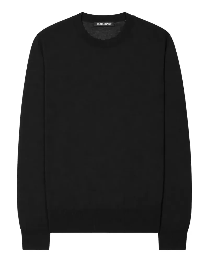 Our Legacy fine-knit sweater - Schwarz Schwarz