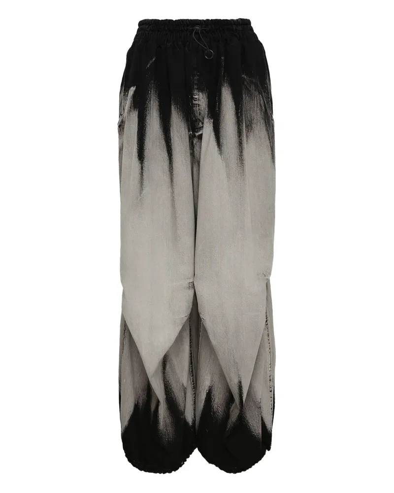 Yohji Yamamoto Hose mit Ombré-Effekt - Schwarz Schwarz