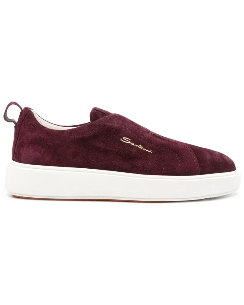 Santoni Slip-On-Sneakers aus Wildleder - Violett Violett