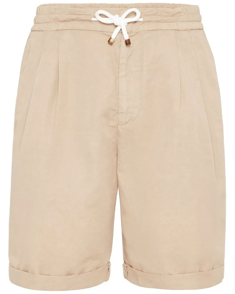 Brunello Cucinelli Bermudas mit Kordelzug - Nude Nude