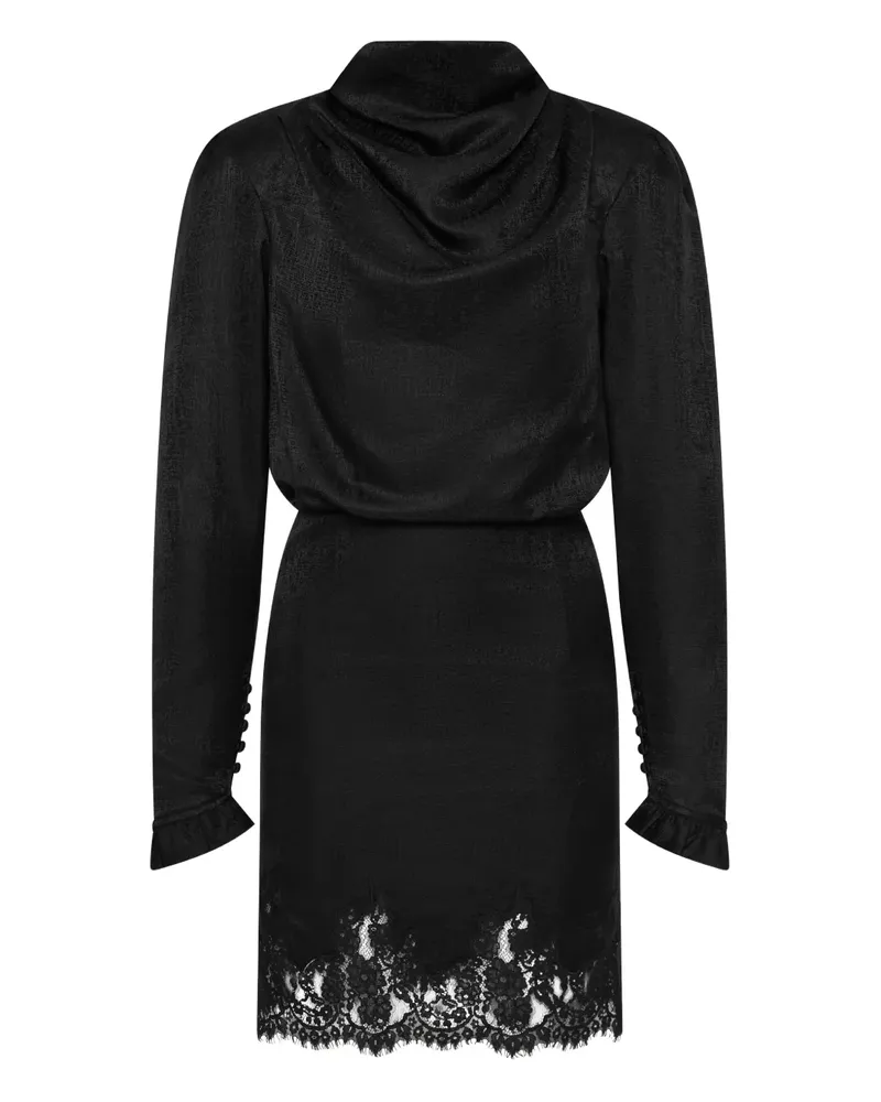 Rebecca Vallance Raven Minikleid - Schwarz Schwarz