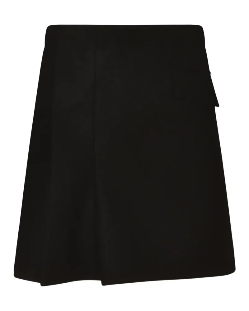 Sacai panelled asymmetric skirt - Schwarz Schwarz