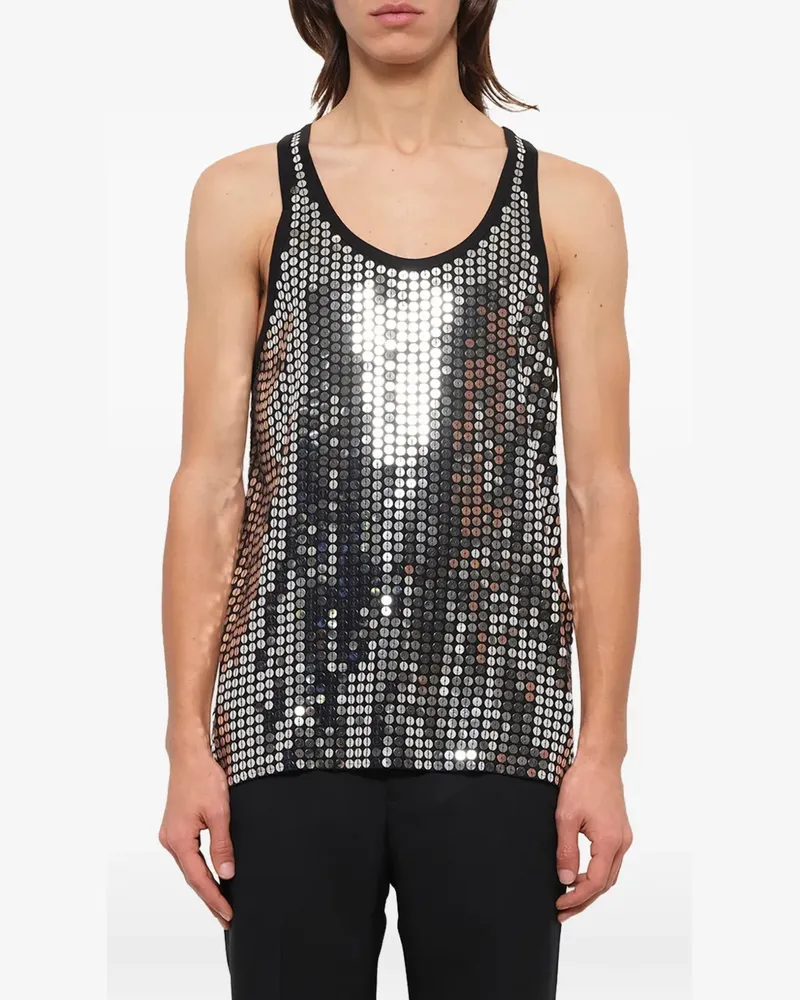Givenchy sequin-embellished Podium tank top - Schwarz Schwarz