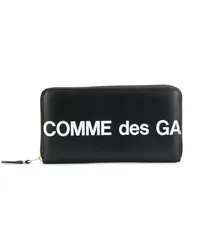 Comme des Garçons Rechteckiges Portemonnaie Schwarz