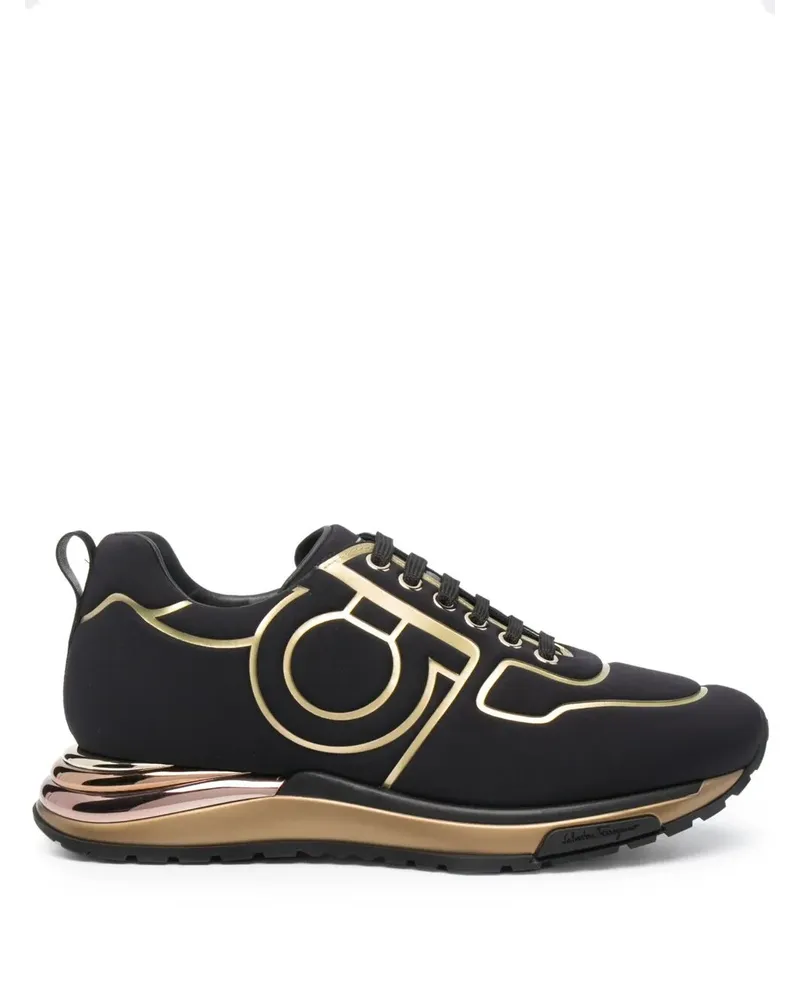 Ferragamo Klassische Sneakers - Schwarz Schwarz