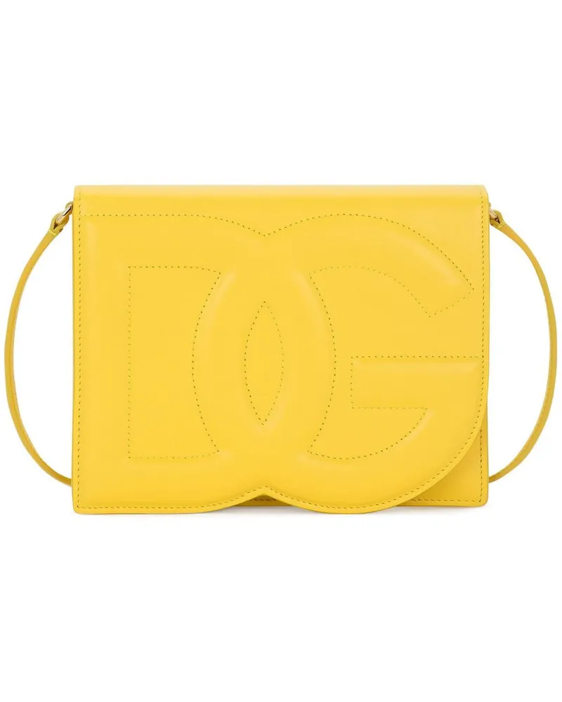 Dolce & Gabbana Umhängetasche mit DG-Logo - Gelb Gelb