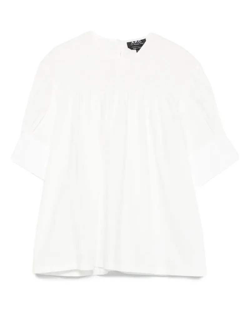 A.P.C. Estelle Bluse - Weiß Weiß