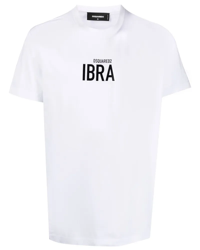 Dsquared2 T-Shirt mit Logo-Print - Weiß Weiß