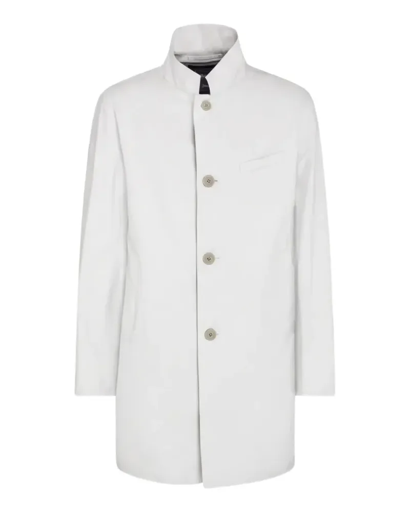 Herno button-fastening high-neck coat - Nude Nude