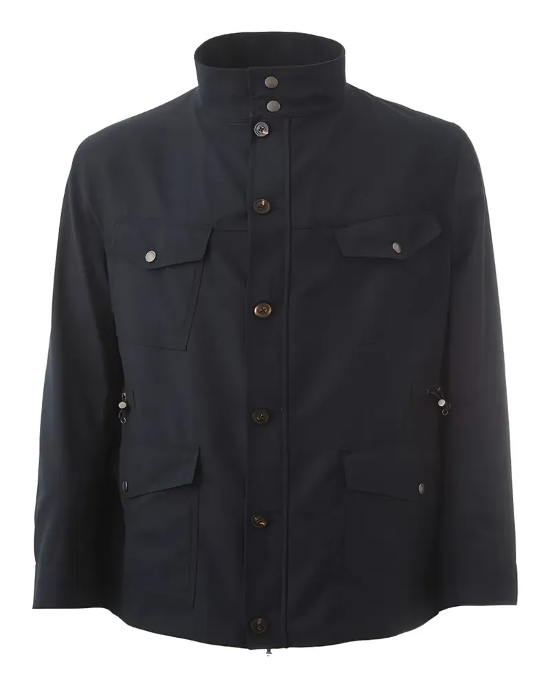 LARDINI Kordelzug-Jacke mit Taschendetail - Blau Blau