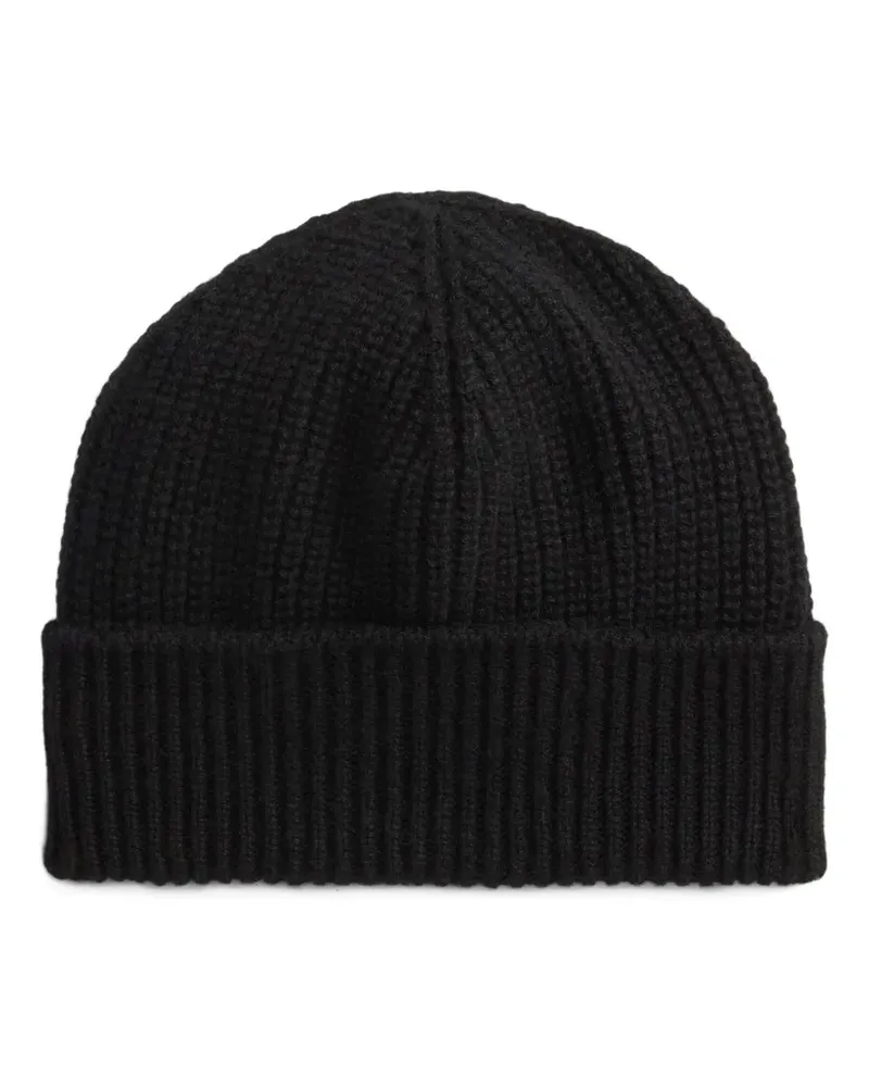 Ralph Lauren ribbed cashmere beanie - Schwarz Schwarz