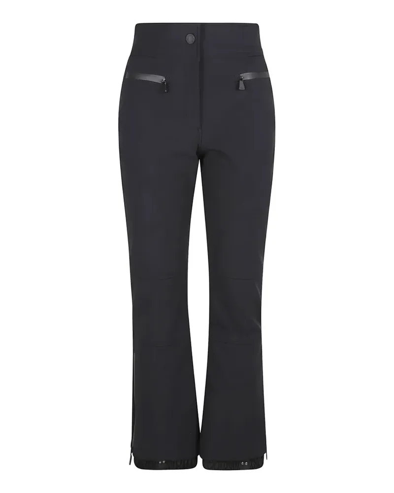 Moncler logo-patch ski pants - Schwarz Schwarz