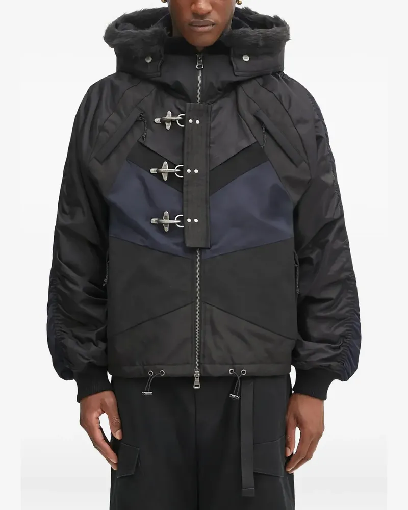 Andersson Bell toggle-fastening hooded jacket - Schwarz Schwarz