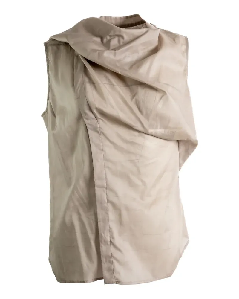 Rick Owens Ärmelloses Oberteil mit Drapierung - Nude Nude