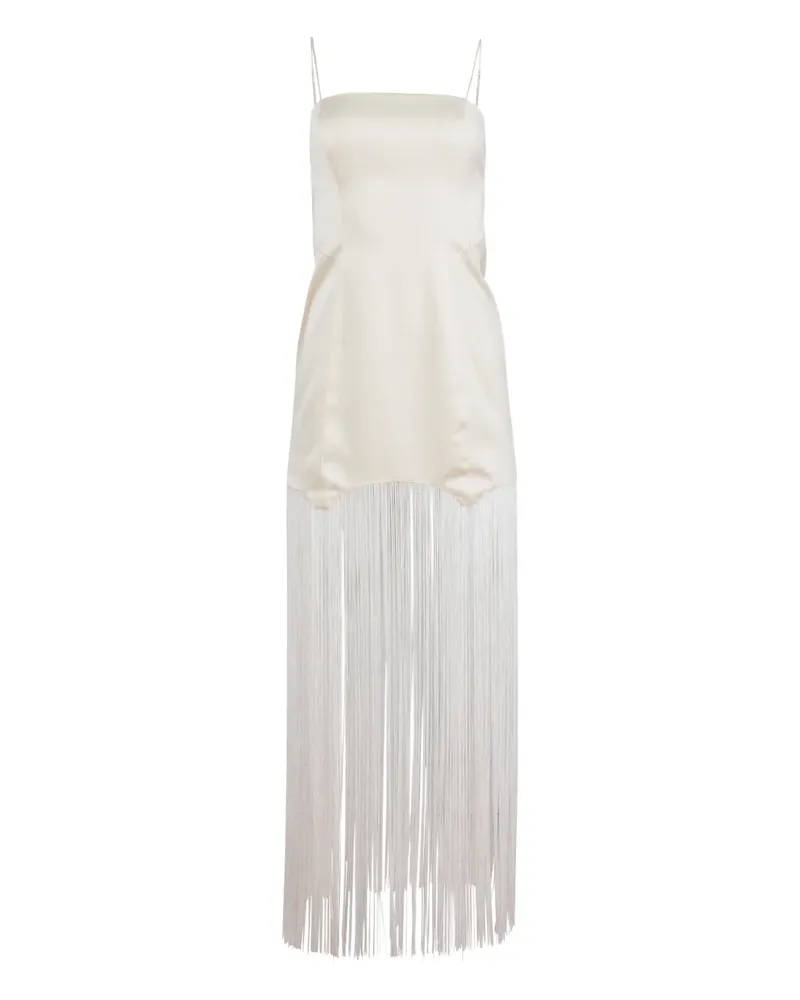 Fleur Du Mal fringe maxi dress - Nude Nude