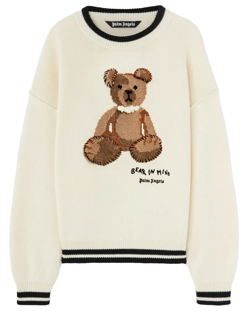 Palm Angels Bear In Mind Pullover - Weiß Weiß
