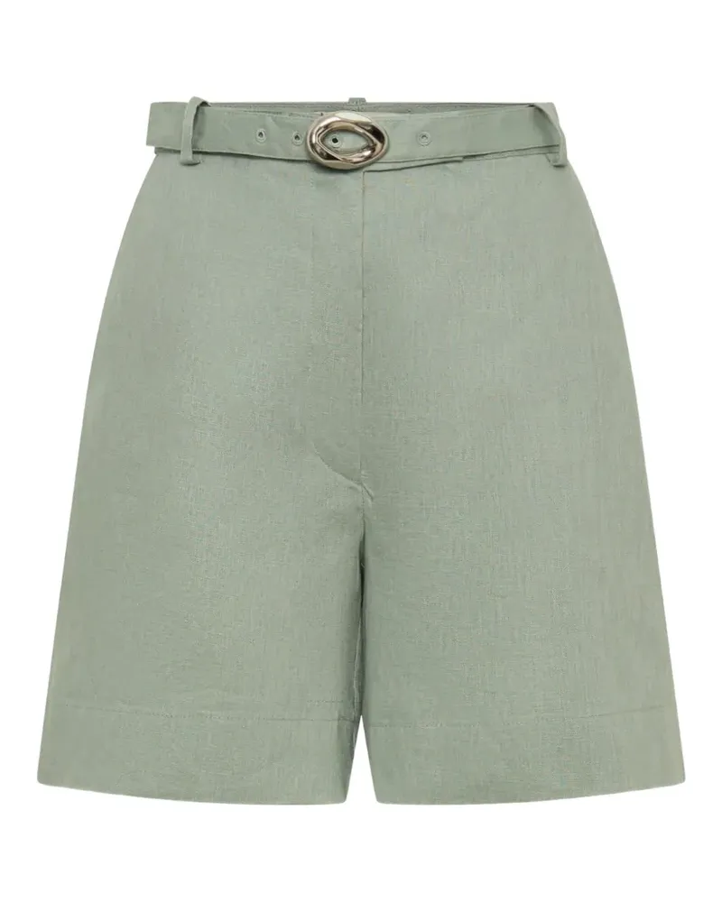NICHOLAS Lavinia Shorts aus Leinen - Grün Grün
