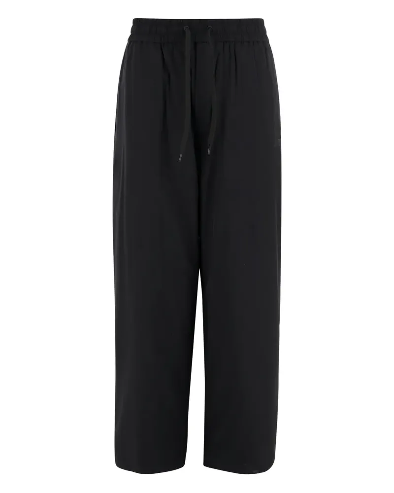 AUTRY Wide-Leg-Hose mit Kordelzug - Schwarz Schwarz
