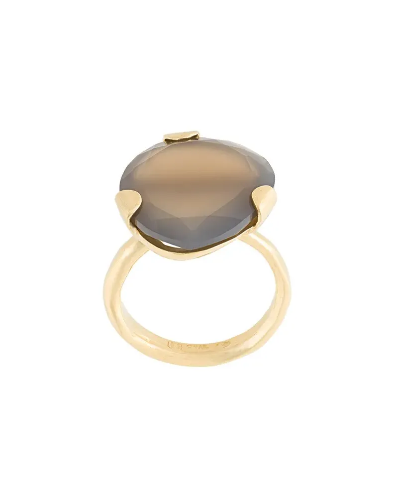 Wouters & Hendrix 18kt vergoldeter 'My Favourite' Sterlingsilberring - Grau Grau