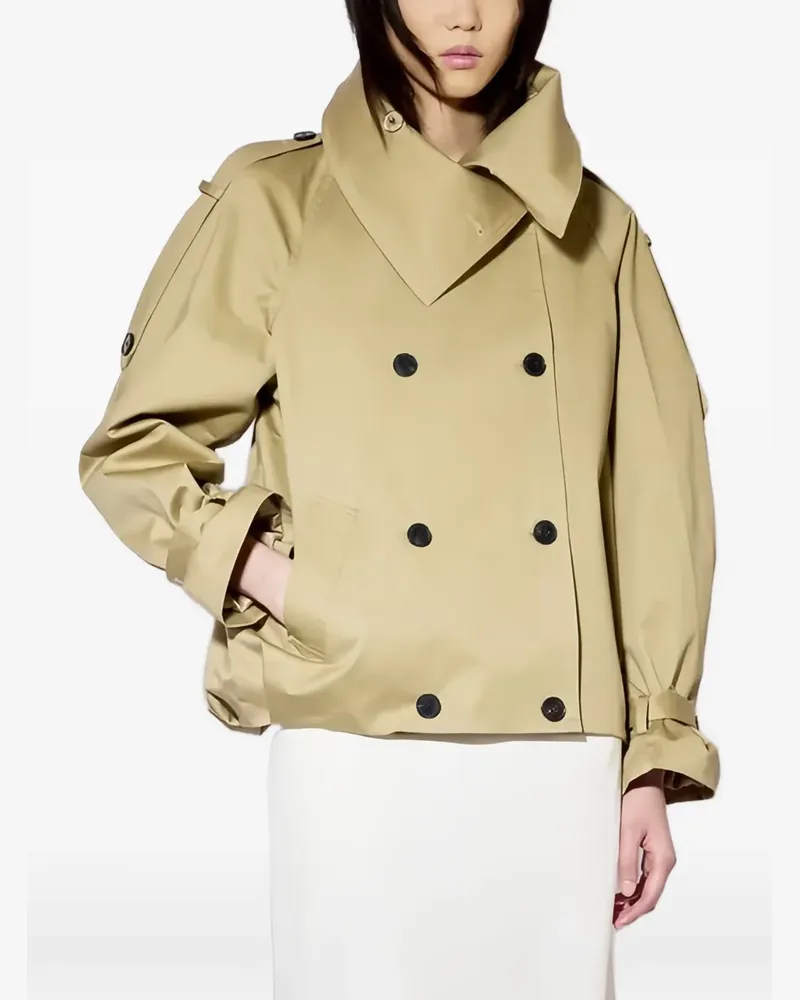 Liviana Conti Phyllis double-breasted button-detail jacket - Nude Nude
