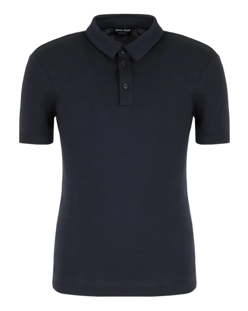 Giorgio Armani buttoned polo shirt - Blau Blau