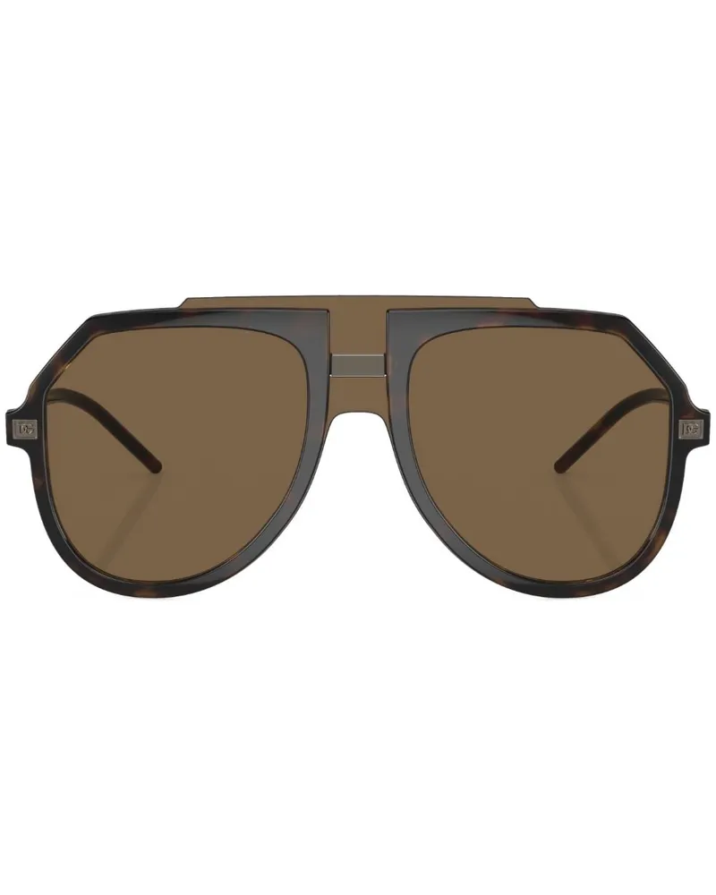 Dolce & Gabbana Pilotenbrille in Schildpattoptik - Grün Grün