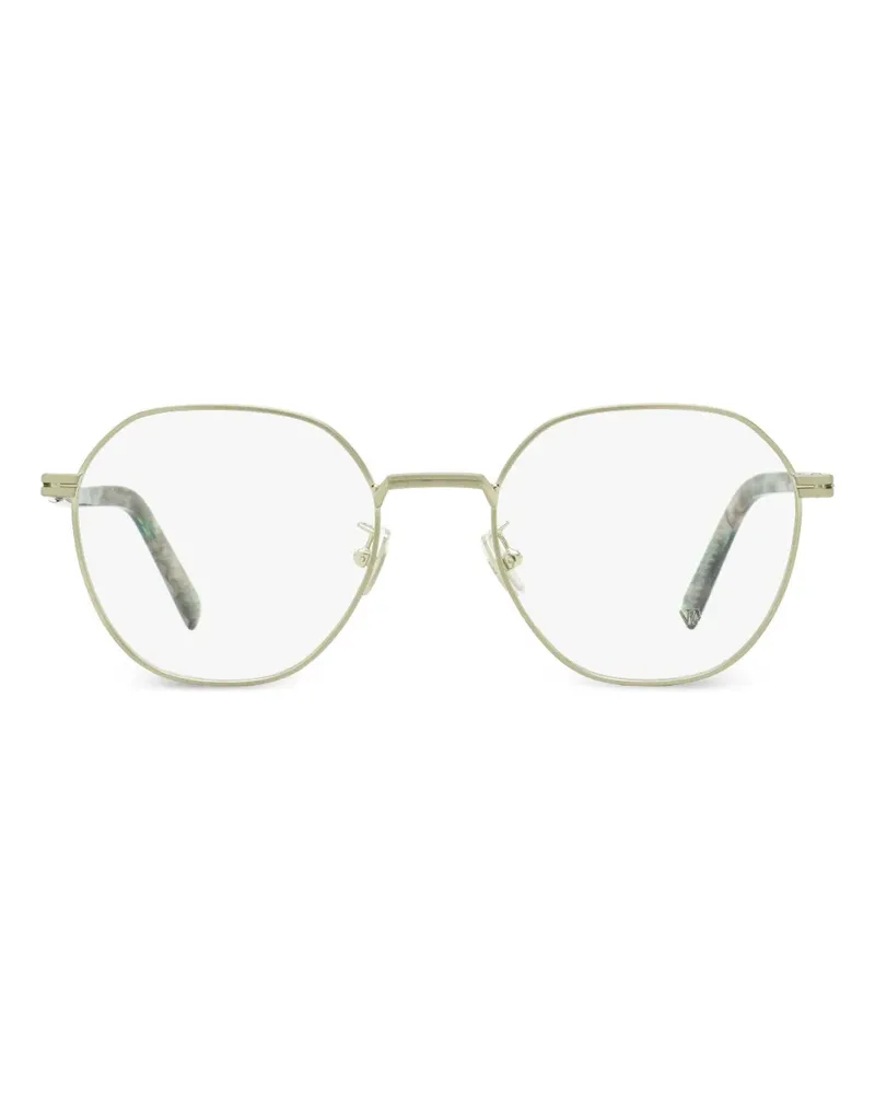 Ermenegildo Zegna Geometrische Brille mit einem Steg - Grau Grau