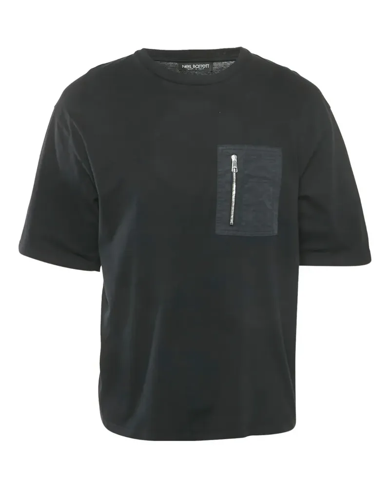 Neil Barrett T-Shirt mit tiefen Schultern - Schwarz Schwarz