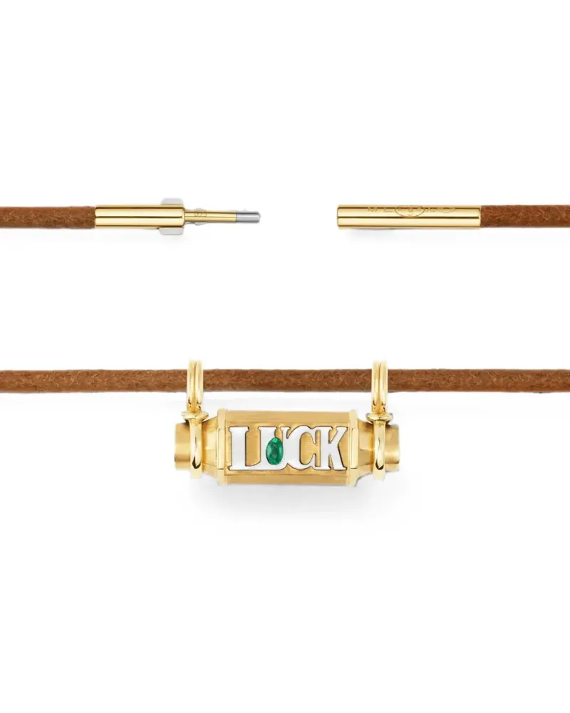 Marie Lichtenberg Luck Smash Locket necklace - Gold Gold