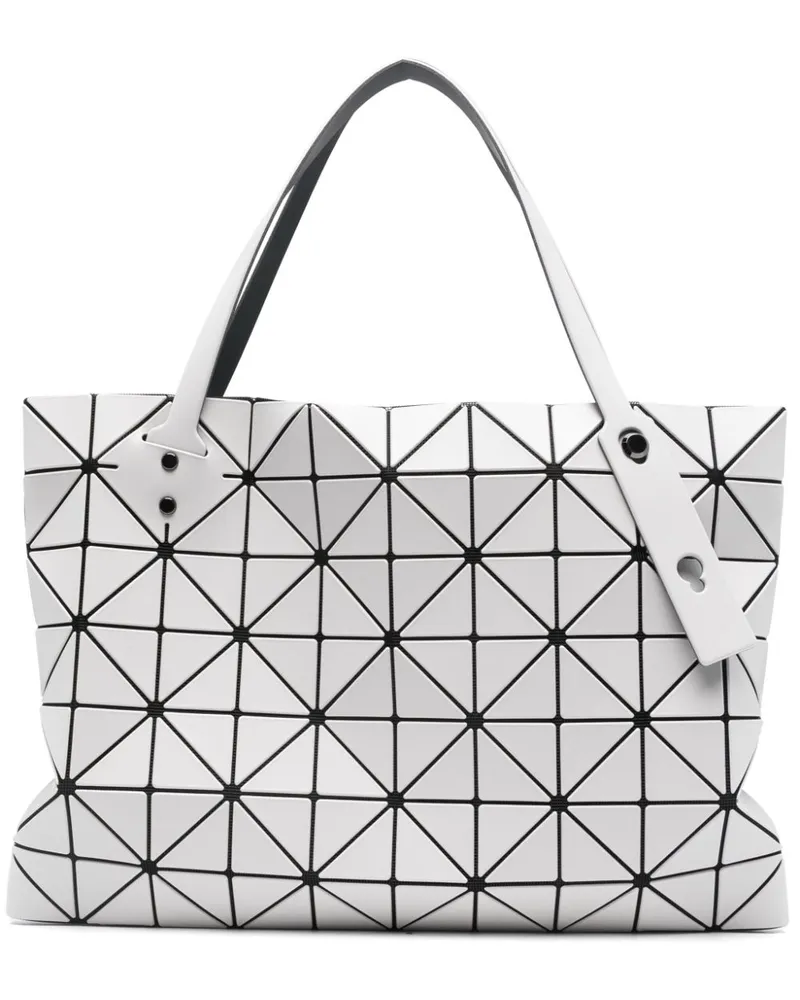 Issey Miyake Shopper mit geometrischen Einsätzen - Grau Grau