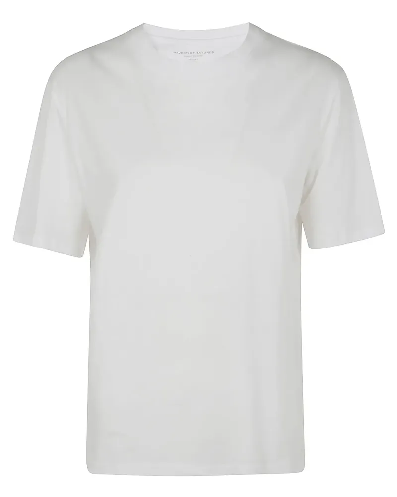 Majestic Klassisches T-Shirt - Weiß Weiß