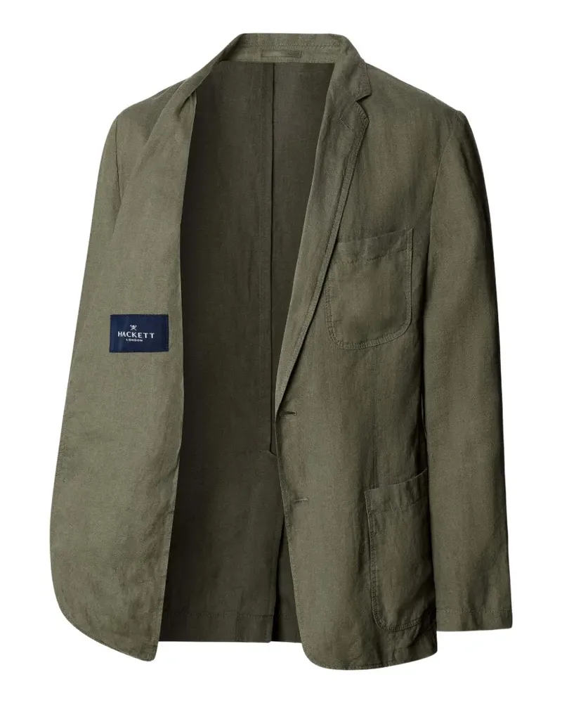 Hackett Leinensakko mit aufgesetzter Tasche - Grün Grün