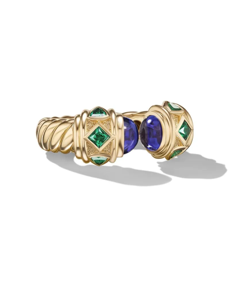David Yurman 18kt Renaissance Gelbgoldring mit Tansanit 6,5mm Gold