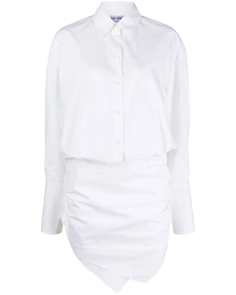 ATTICO Gerafftes Kleid - Weiß Weiß