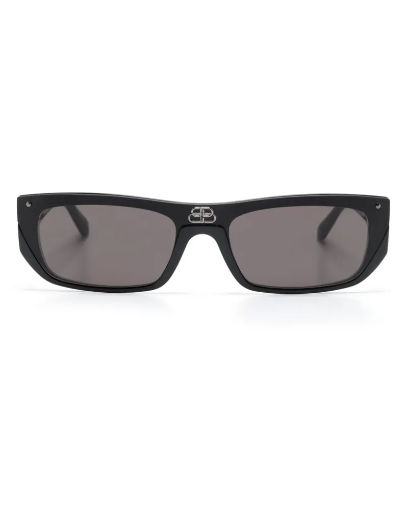 Balenciaga Shield Sonnenbrille - Schwarz Schwarz