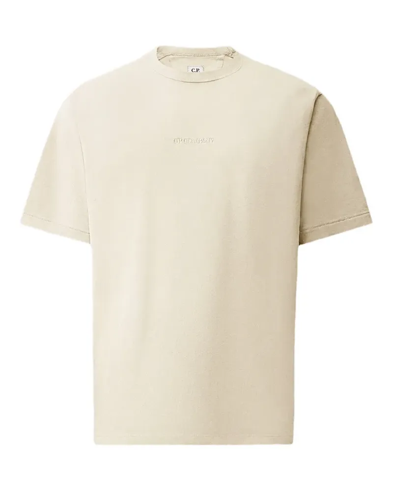 C.P. Company 1020 T-Shirt mit Logo - Nude Nude