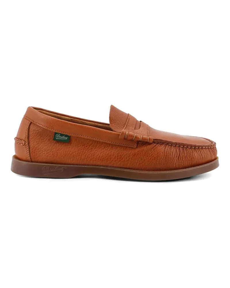 Paraboot embossed-stitch loafers - Braun Braun