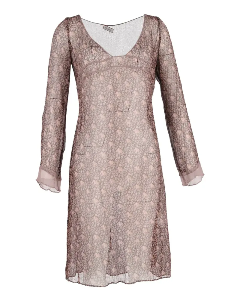 MAX&Co. floral-printed midi dress - Nude Nude