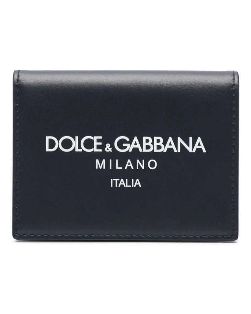 Dolce & Gabbana Portemonnaie mit Logo-Print - Blau Blau
