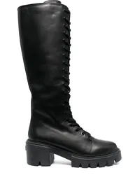 Stuart Weitzman Halbhohe Schnürstiefel 70mm Schwarz