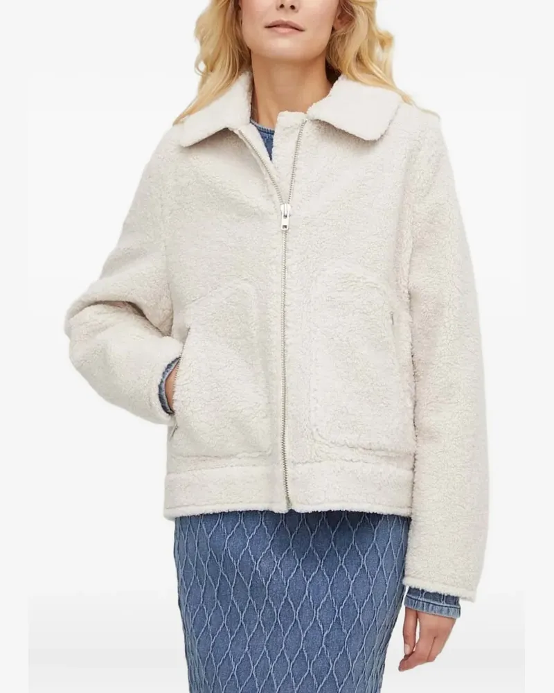 Drykorn Teddy-Jacke mit Reißverschluss - Nude Nude