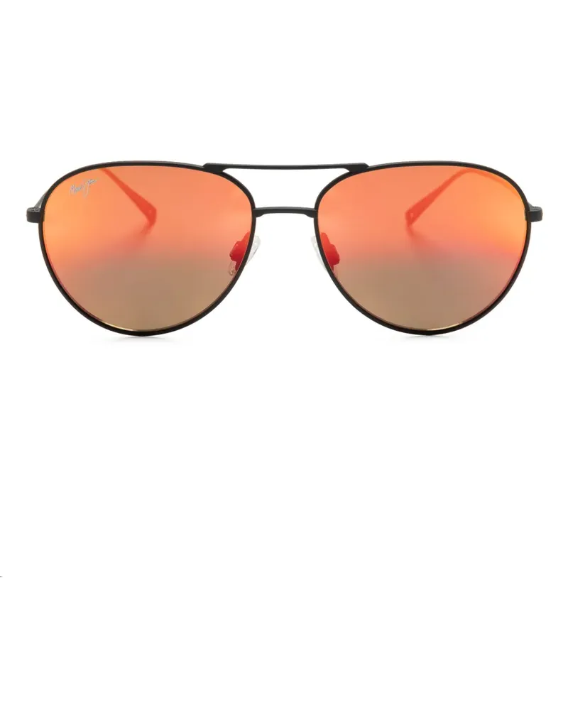 Maui Jim Walaka Pilotenbrille - Schwarz Schwarz