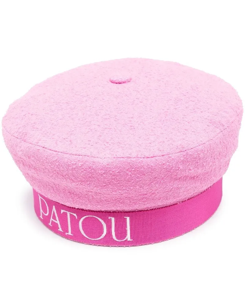 Patou Hut mit Logo-Stickerei Rosa
