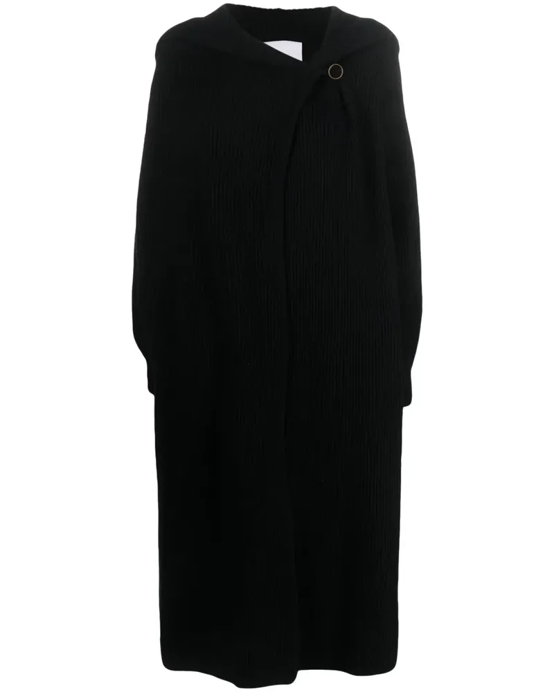 Erika Cavallini Gerippter Cardigan - Schwarz Schwarz