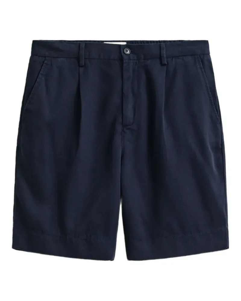 Gant pleated cotton shorts - Blau Blau