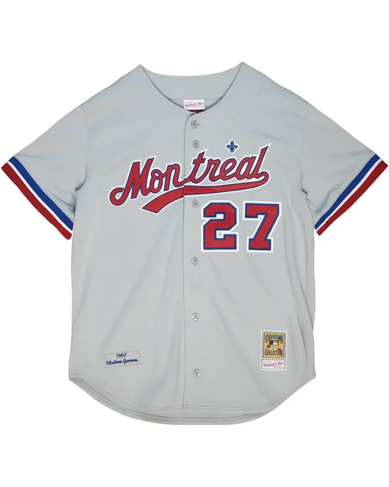 Mitchell & Ness MLB Montreal Expos Cooperstown "Grey/Red"Original-Trikot - Grau Grau