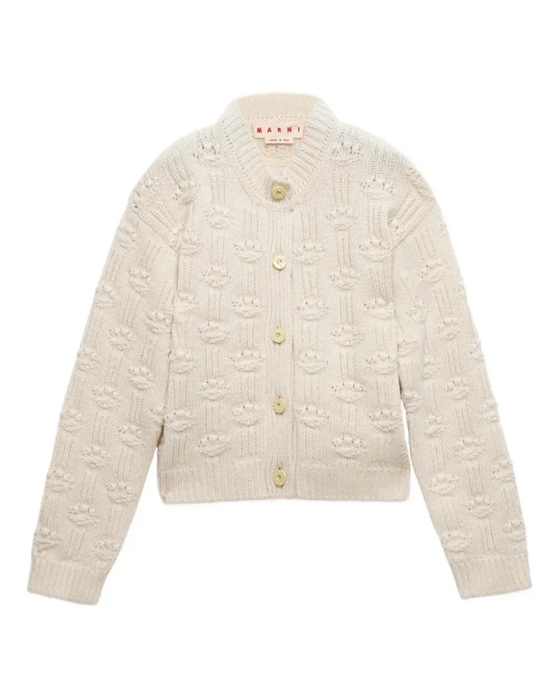 Marni Cardigan mit Zopfmuster - Nude Nude