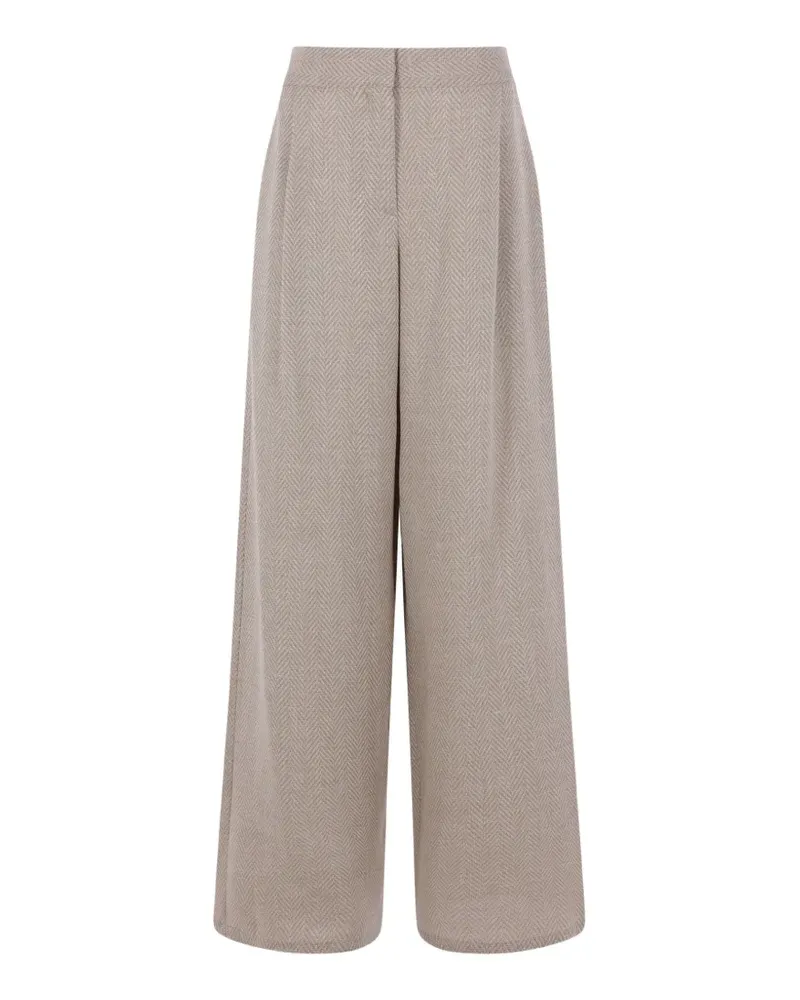 Dušan herringbone-pattern trousers - Nude Nude